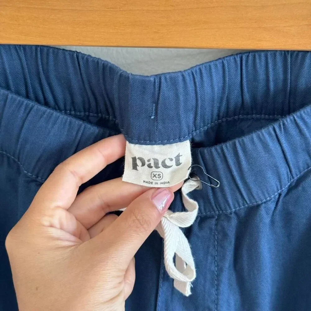 NWOT Pact Daily Twill Pant French Navy XS